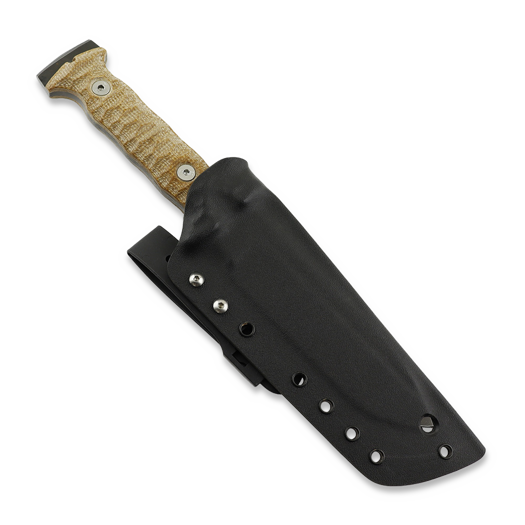 Wander Tactical Centuria Pilot DP, Brown Micarta, Black Blood