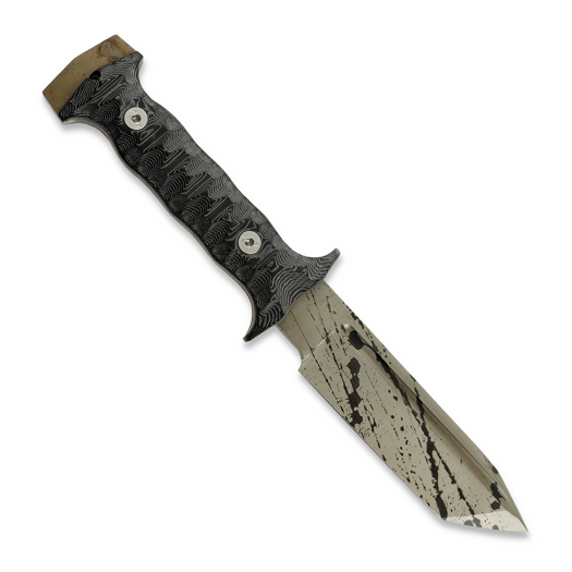 Wander Tactical Centuria Pilot Tanto, Black Micarta, Black Blood