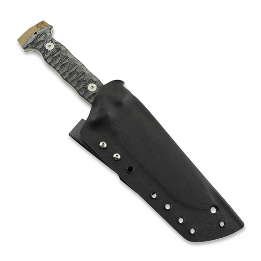 Wander Tactical Centuria Pilot Tanto, Black Micarta, Black Blood