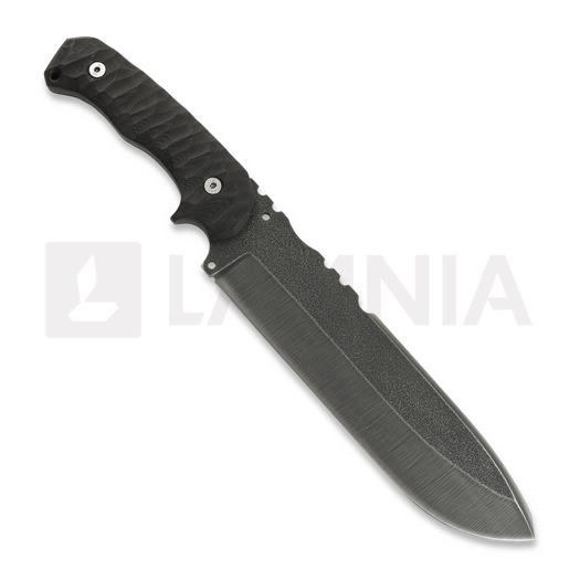 Wander Tactical Godfather peilis, raw finish, black handle