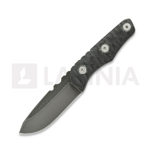 Wander Tactical Scrambler knife, Raw finish, black handle