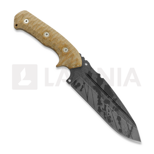 Wander Tactical Smilodon veitsi, black blood, brown handle