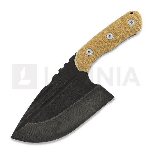 มีดเอาตัวรอดยามฉุกเฉิน Wander Tactical Tryceratops XL, natural micarta