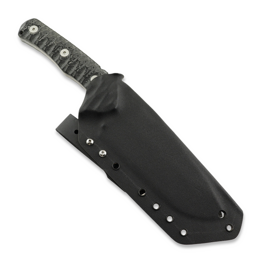 Wander Tactical Uro Saw, Black Micarta, Marble Finish