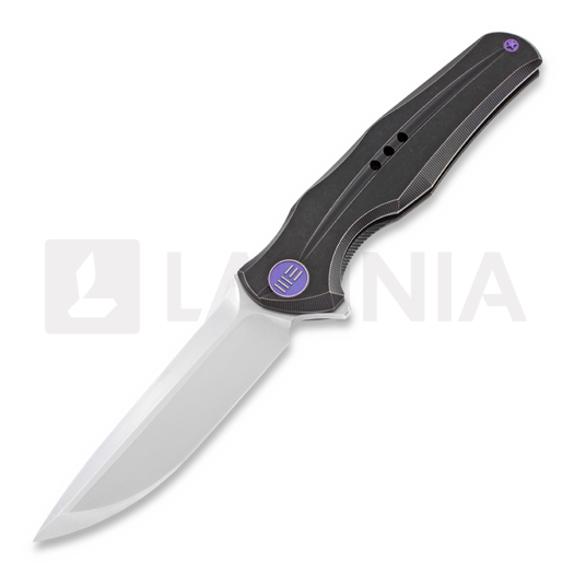 We Knife 601SPL Hand Rubbed Satin vouwmes, zwart 601SBK