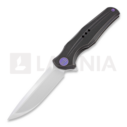 Navalha We Knife 601SPL Hand Rubbed Satin, preto 601SBK