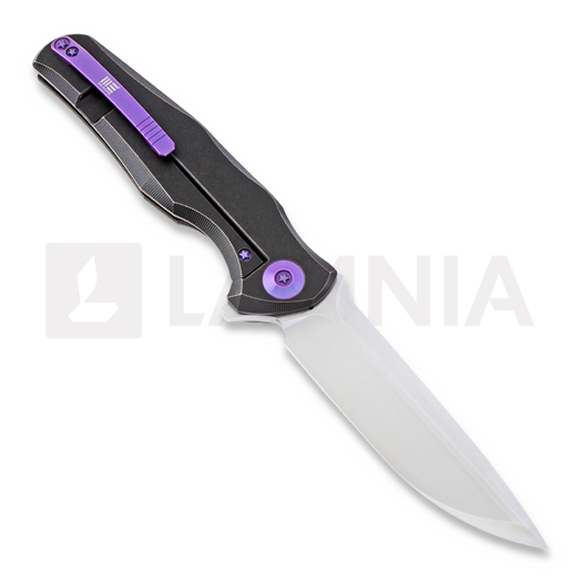 We Knife 601SPL Hand Rubbed Satin kääntöveitsi, musta 601SBK