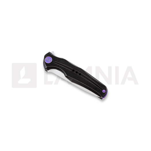 We Knife 601SPL Hand Rubbed Satin kääntöveitsi, musta 601SBK