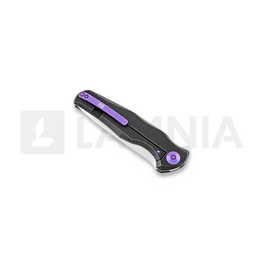 We Knife 601SPL Hand Rubbed Satin kääntöveitsi, musta 601SBK