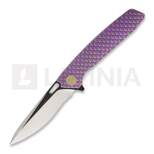 We Knife 604N Dragon Scale drop point kääntöveitsi, purppura 604N
