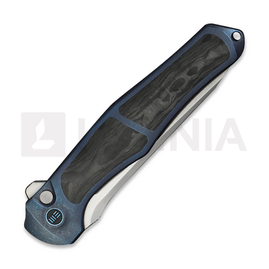 We Knife 702X, Blue Ti/Shredded CF, Satin WE07B-1