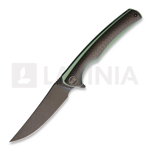 We Knife 704 Carbon Fiber kääntöveitsi, black stonewash 704CFBS