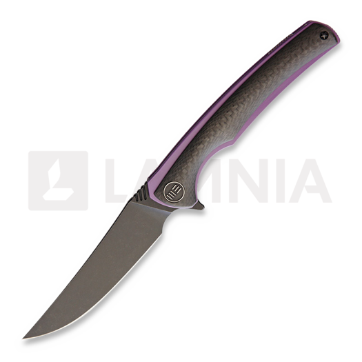 We Knife 704 Carbon Fiber kääntöveitsi, black stonewash 704CFBS