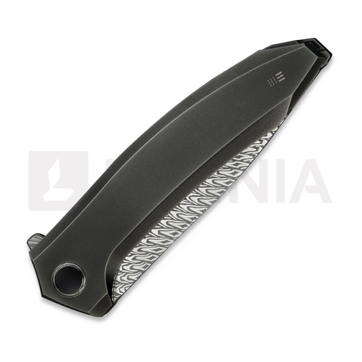 We Knife Acuminal Damasteel, Polished Gray Titanium WE23070-DS1