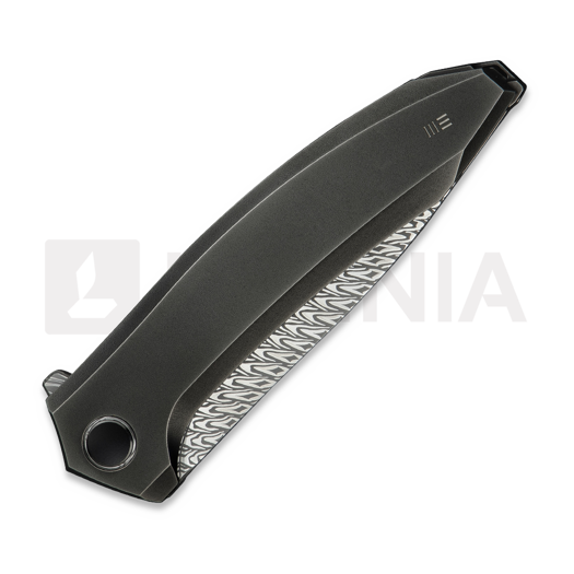 We Knife Acuminal Damasteel, Polished Gray Titanium WE23070-DS1