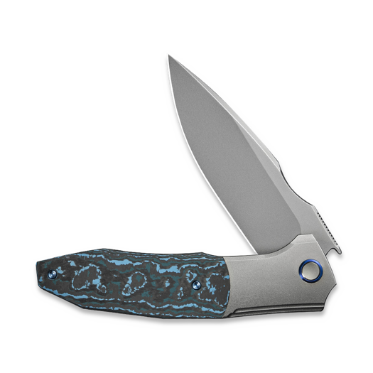 We Knife Archeozoic, Polished BB Ti/Arctic Storm Fatcarbon WE23091-4