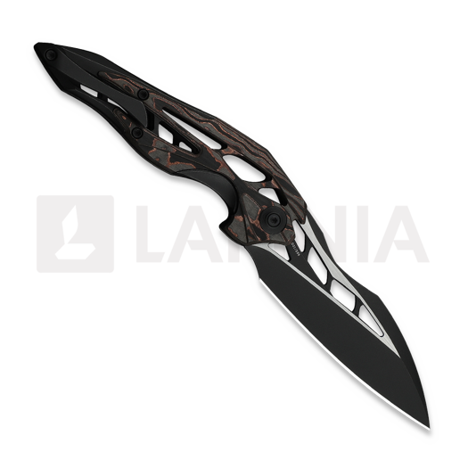 We Knife Arrakis, Black Titanium & Copper Foil CF, Black SW/Satin 906CF-E