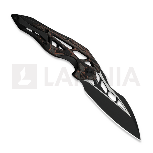 We Knife Arrakis, Black Titanium & Copper Foil CF, Black SW/Satin 906CF-E