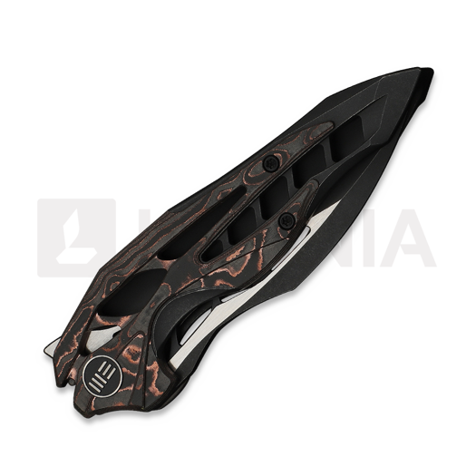 We Knife Arrakis, Black Titanium & Copper Foil CF, Black SW/Satin 906CF-E