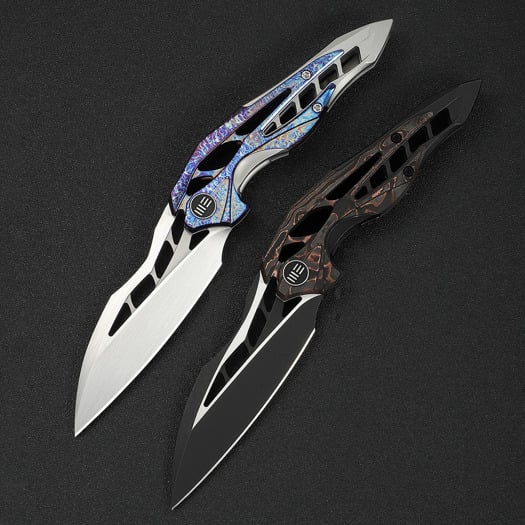 We Knife Arrakis, Black Titanium & Copper Foil CF, Black SW/Satin 906CF-E