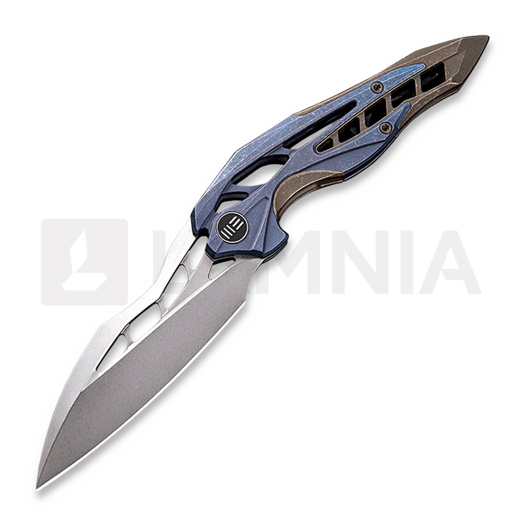 Zavírací nůž We Knife Arrakis Titanium, blue/brown 906E