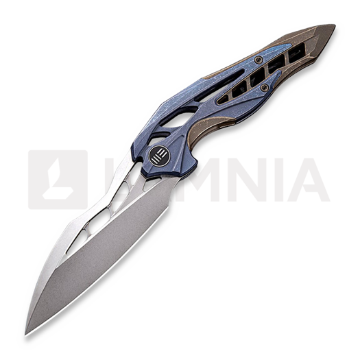 Zavírací nůž We Knife Arrakis Titanium, blue/brown 906E