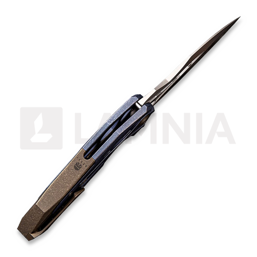 Zavírací nůž We Knife Arrakis Titanium, blue/brown 906E