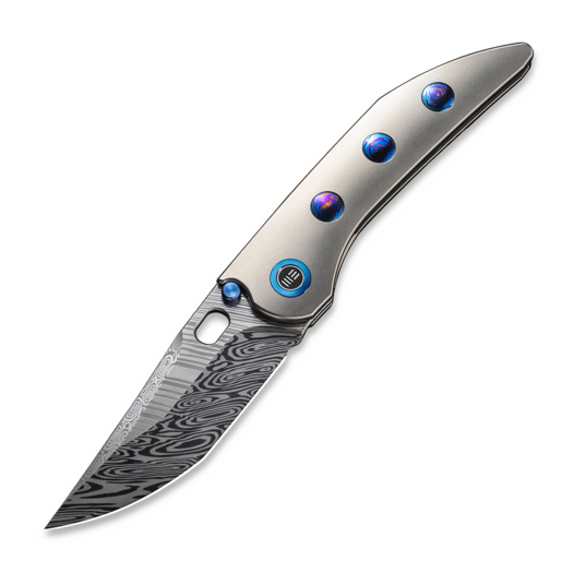 We Knife Attor Damasteel, Polished BB Ti/Timascus WE23037-DS1