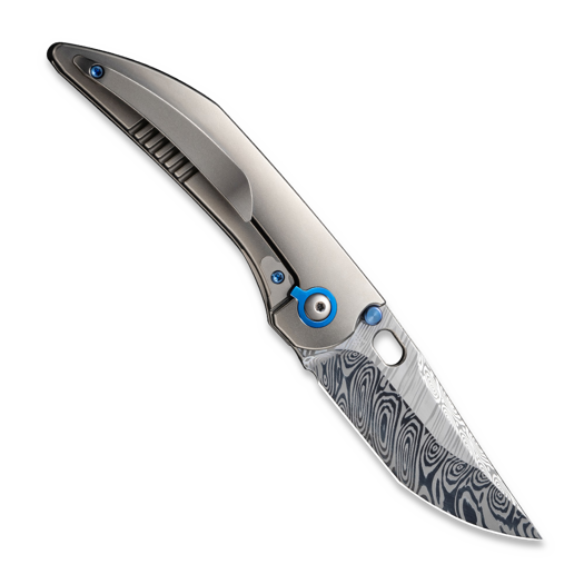 We Knife Attor Damasteel, Polished BB Ti/Timascus WE23037-DS1