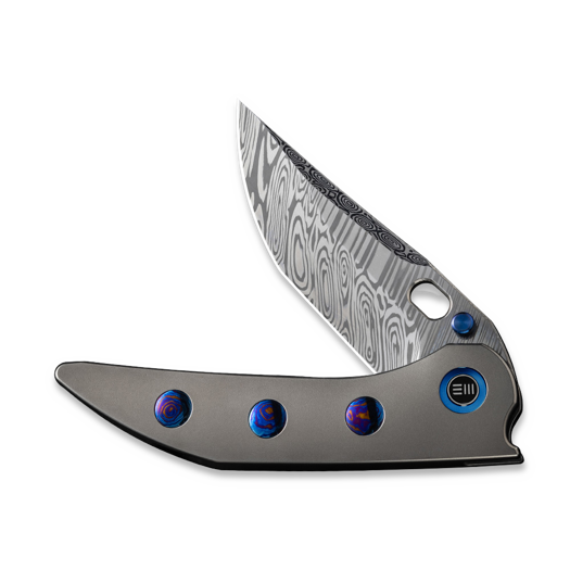 We Knife Attor Damasteel, Polished BB Ti/Timascus WE23037-DS1