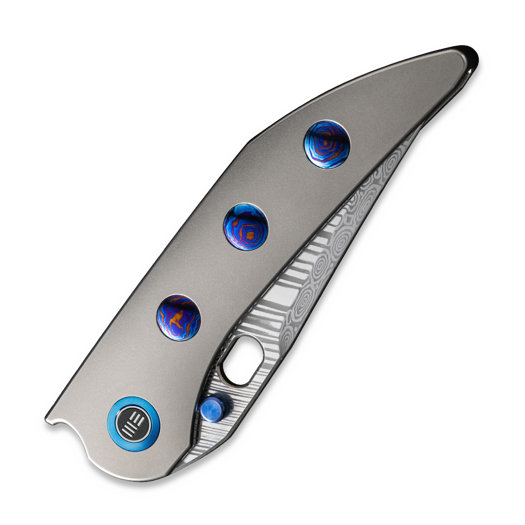 We Knife Attor Damasteel, Polished BB Ti/Timascus WE23037-DS1