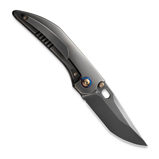 We Knife Attor, Polished Gray Ti, Polished WE23037B-1