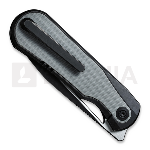 We Knife Baloo Black Titanium sulankstomas peilis, gray G10 21033-1