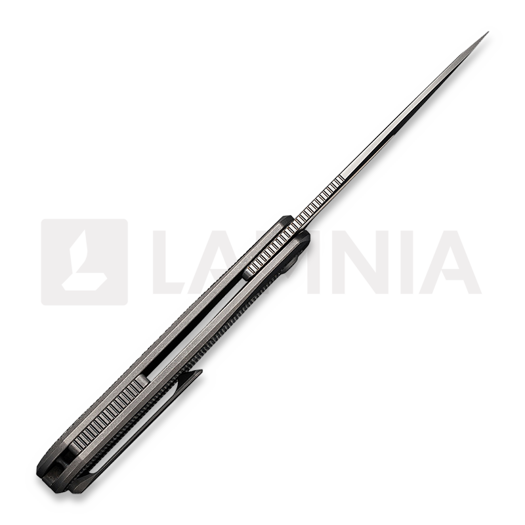 Couteau pliant We Knife Baloo Gray Titanium, Dark Green Micarta 21033-4