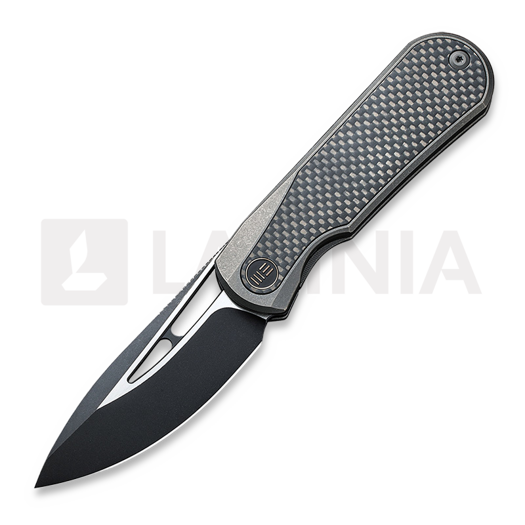 We Knife Baloo Grey Titanium 折叠刀, Twill Crabon 21033-2