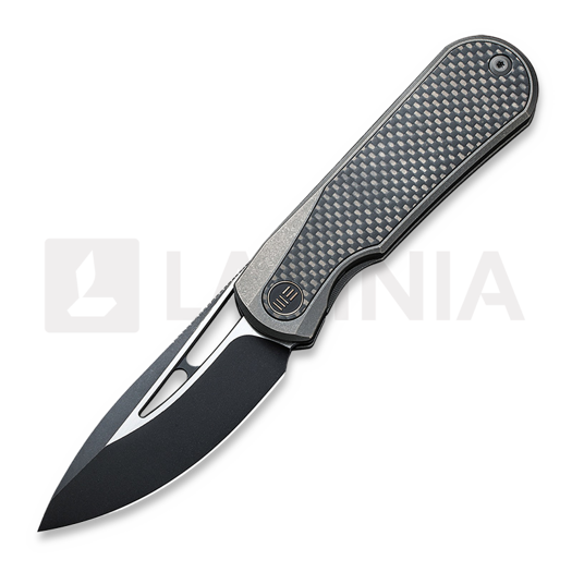 We Knife Baloo Grey Titanium 접이식 나이프, Twill Crabon 21033-2