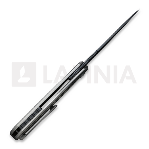 We Knife Baloo Grey Titanium folding knife, Twill Crabon 21033-2