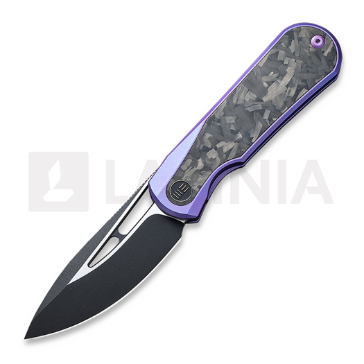 We Knife Baloo Purple Titanium 접이식 나이프, Shredded Crabon 21033-3