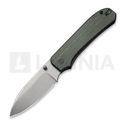 We Knife Big Banter Green Canvas Micarta 접이식 나이프 WE21045-2