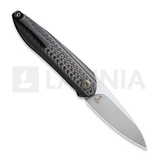 Navalha We Knife Black Void Opus, black ti with CF inlay 2010B