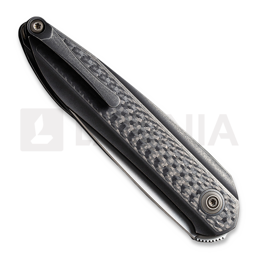 Navalha We Knife Black Void Opus, black ti with CF inlay 2010B