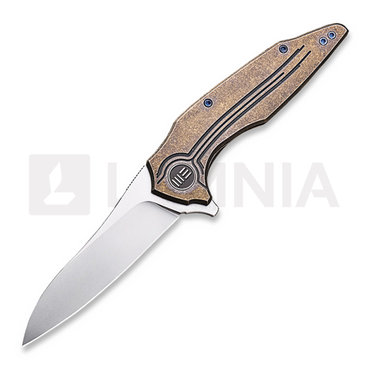We Knife Bullit fällkniv, brun 806B