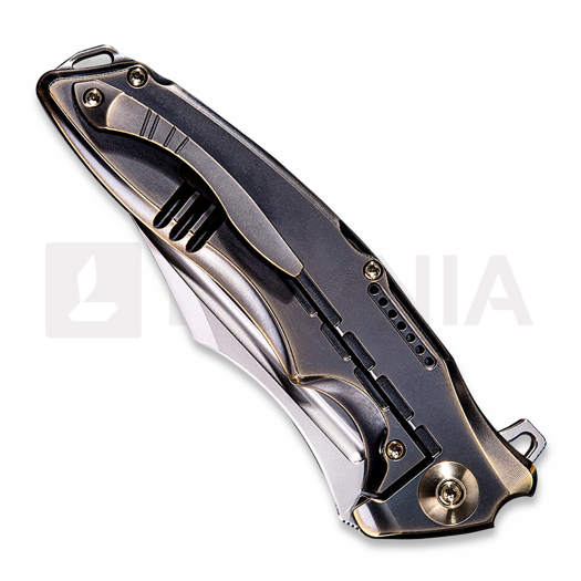 We Knife Chimera 折り畳みナイフ, antique bronze 814A