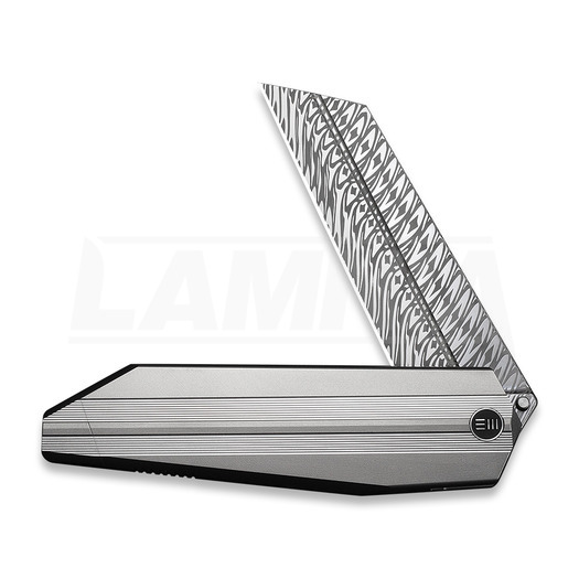 We Knife Collinear Damasteel 折叠刀, Polished Bead Blasted/Satin Titanium WE22034D-DS1