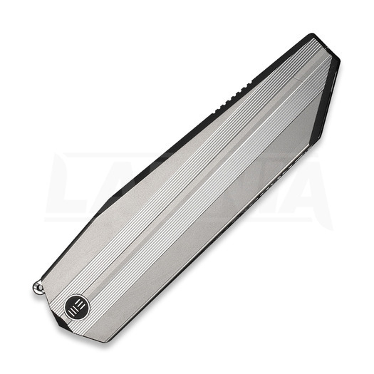 We Knife Collinear Damasteel 折叠刀, Polished Bead Blasted/Satin Titanium WE22034D-DS1