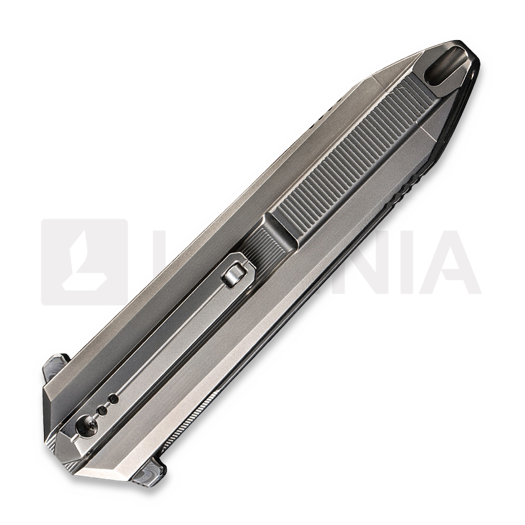 We Knife Diatomic Damasteel, Polished Bead Blasted Titanium WE22032-DS1