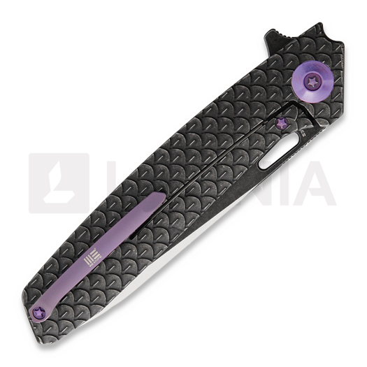 We Knife Dragon Scale DP Black k&auml;&auml;nt&ouml;veitsi 604B