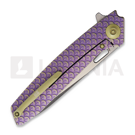 We Knife Dragon Scale Framelock Purple 折叠刀 604G