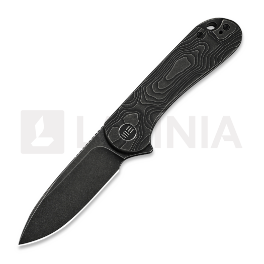 We Knife Elementum kääntöveitsi, Black Titanium, Black Stonewash WE18062XA-1
