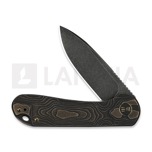 Coltello pieghevole We Knife Elementum, Bronze Titanium, Black Stonewash WE18062XA-3